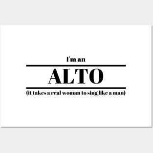 I'm an Alto Slogan Design Posters and Art